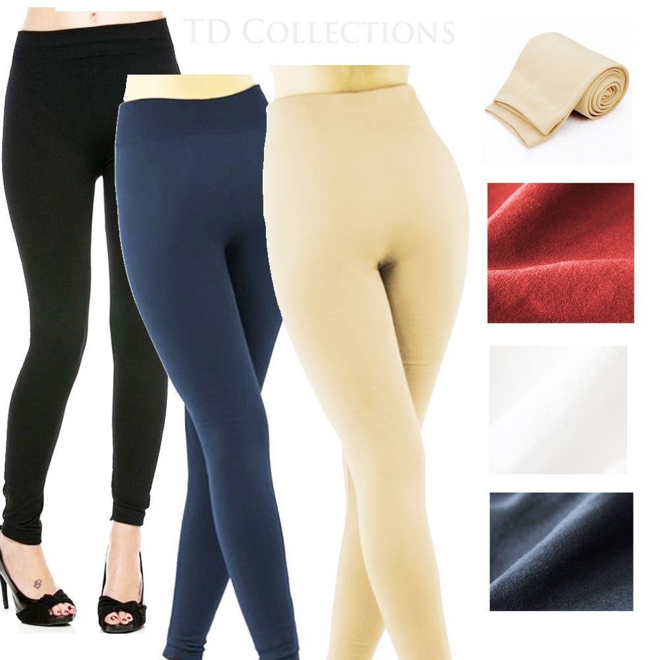 Womens Winter Warm Thick Trousers Thermal Fleece Lined Stretchy Leggings Pants – Buy The Best Products In The Online Store - Foto 3