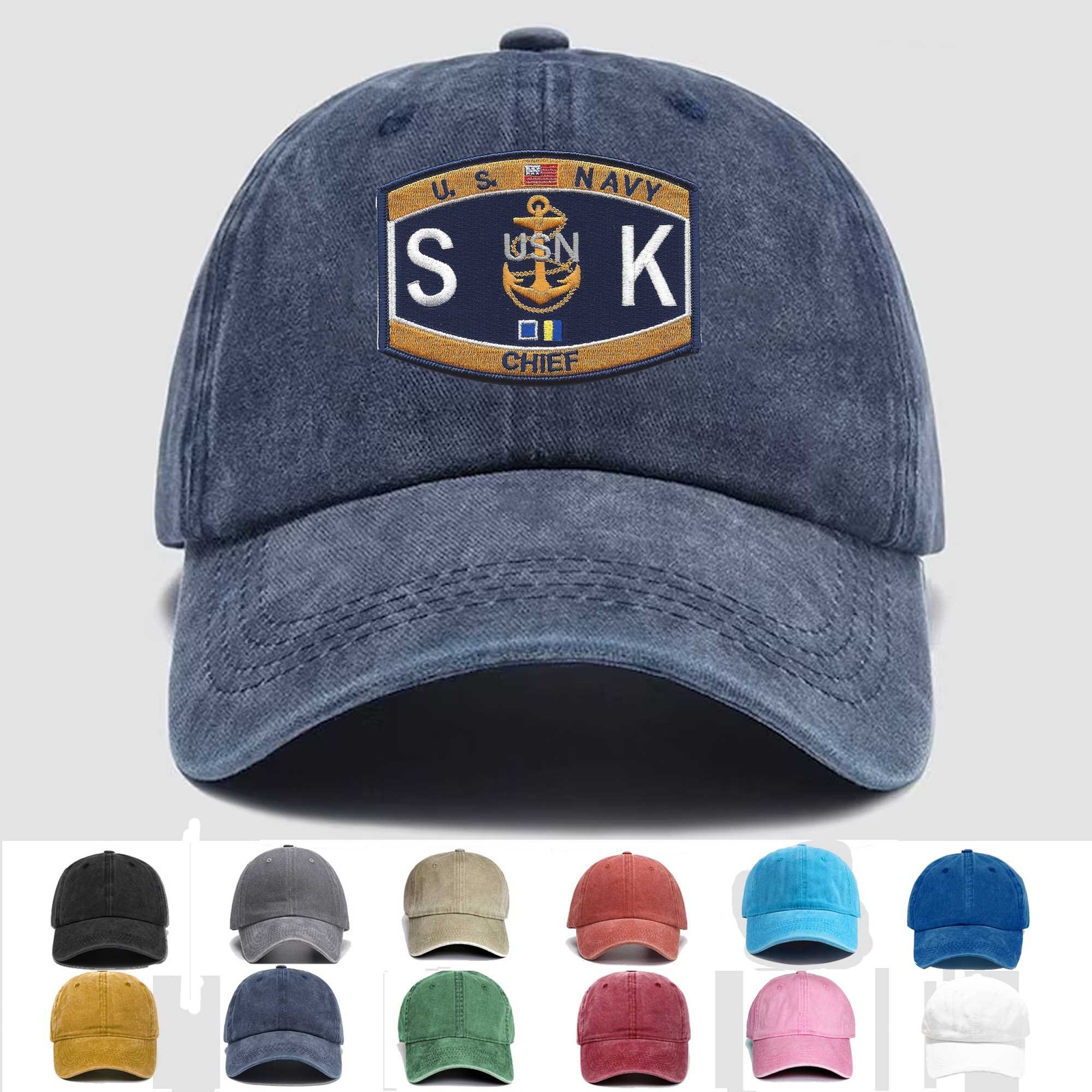 Custom Embroidered Hat SKC Chief Storekeeper SKC, Veteran Cap, Trucker Hat, Gift