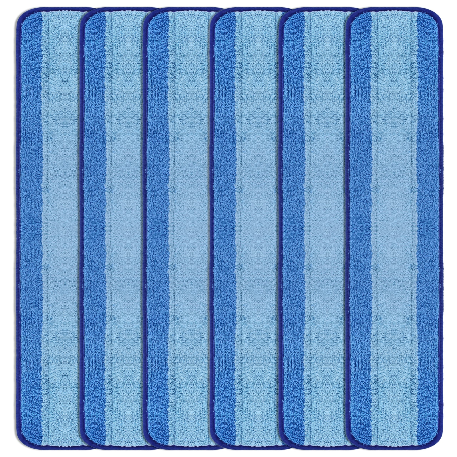 24 Inch Microfiber Commercial Mop Refill Pads for Wet or Dry Floor Cleaning