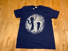 Boys Shirt Medium Navy Blue Short Sleeve d