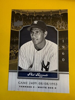 67225 2008 Upper Deck Yankee Stadium Legacy Collection #2409 Phil Rizzuto