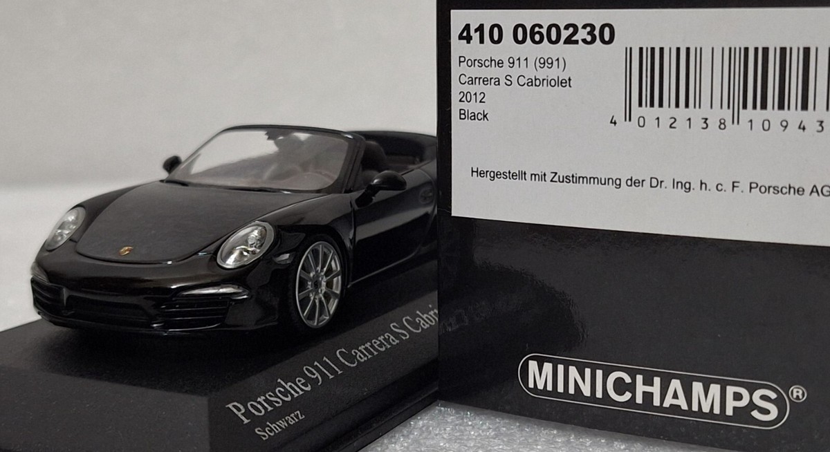 Porsche 911 (991) Carrera S Cabriolet 2012 Black 1:43 Porsche 911 (991) Carrera S Cabriolet 2012 Black 1:43