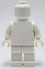 Lego Plain White / Monochrome Mini Figure boy / female / snowman