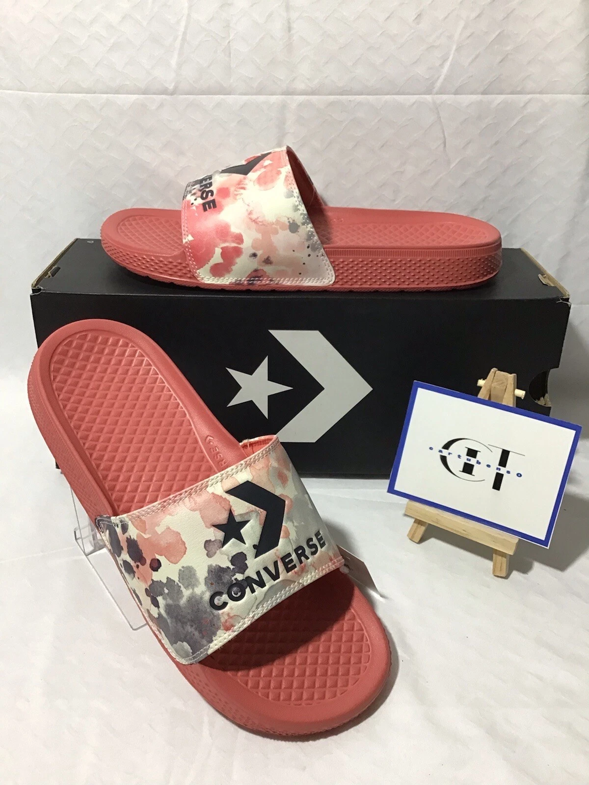 CONVERSE DONNA ALL STAR SLIDE SLIP TERRACOTTA ROSA EGRET 570803C TAGLIA 9