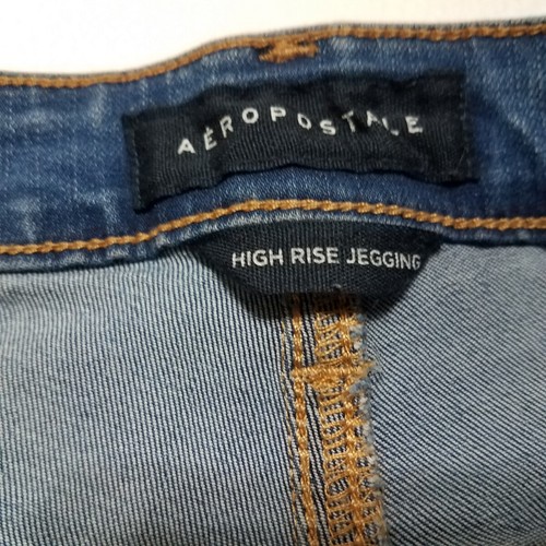 Aeropostale Jegging Jeans Women's 4 Blue Denim Pockets High-Rise Cotton Stretch - Picture 10 of 17