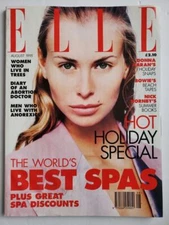 8/1995 UK ELLE magazine NIKI TAYLOR Stella Tennant Anna Klevhag Georgia Göttmann