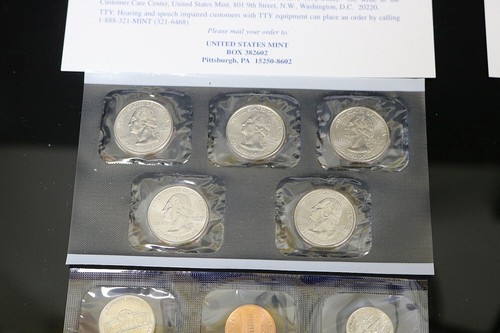 2003 P&D US Sealed Mint Set with Envelopes & COAs 20 Coins Orig Box #950 - Picture 3 of 14