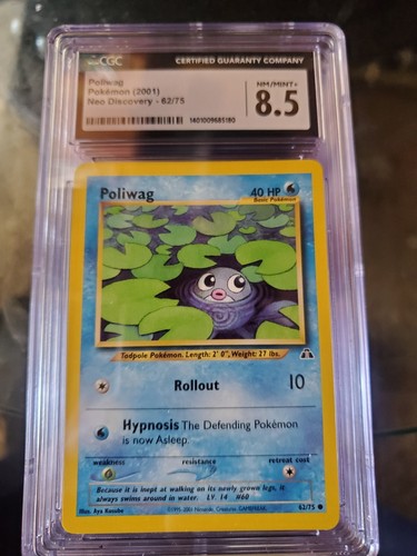 Poliwag (1st Edition) graded CGC 8.5 for sale on eBay