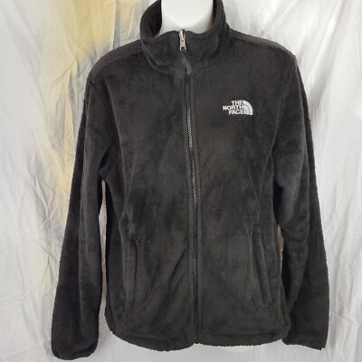 The North Face Fleece Osito Jacket Women's Size Medium Black Warm Full Zip 