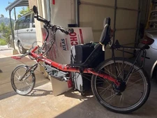 Recumbent Bike Bacchetta Cafe Red W/ Motor