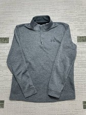 Under Armour Storm Sweater Mens Medium Gray Coldgear Golf Quarter Zip