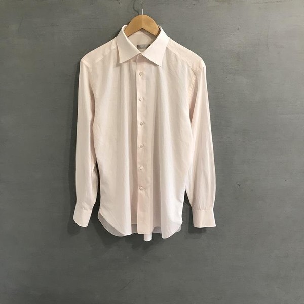 Men Stefano Ricci Shirt Peach Cotton 40 /L / 48