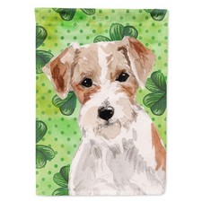 Caroline's Treasures Wire Hair Jack Russell St. Patrick's House Flag BB9543CHF
