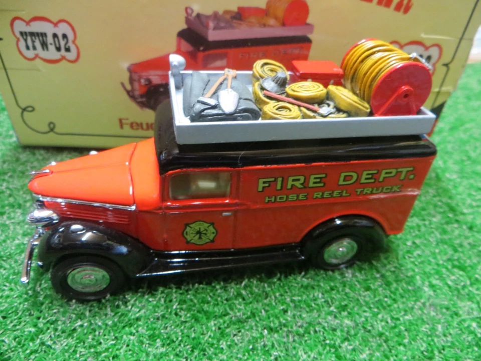 MATCHBOX MODELOS DE ANTAÑO CÓDIGO 1 1937 GMC VAN FIRE DEPT YFW-02 1:43 SIN USAR, EN CAJA Foto 2 de 4