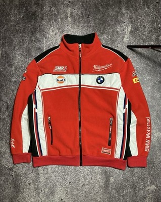 BMW Motorrad Motorsport Fleece Jacket Milwaukee SMR World Superbike Mens Size L