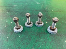 Set of 4 Craftsman Table Saw Stand Leveling Feet w/Rubber feet, 1/2" bolts