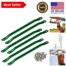 Complete Metal Monkey Bars Kit with 6 Rungs - Safe  Durable Outdoor Fun 