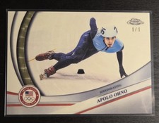 Marketplace image: 2026 Topps Chrome US Olympics Apolo Ohno Superfractor #1/1 USA Olympic