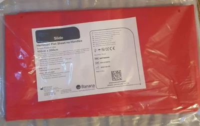 BANANA Hemmed Flat Patient Slide Transfer Sheet No handles 100cm x 200cm Mobility