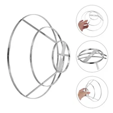  Crystal Pendant Light Fixture Ceiling Cage Bedroom Lampshade Frame