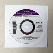 EPSON XP-7100 Small-in-One Printer Software, Drivers, and Setup CD NEW 