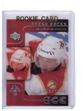 Kristian Huselius 2001-02 Upper Deck Ice Premieres Rookie Card #55 /1500. rookie card picture