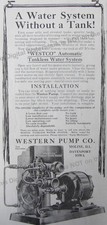 1919 Ad New Westco Automatic Tankless Water System Western Pump Co Moline Il
