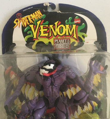 Vintage 1996 ToyBiz Spider-Man Venom Planet Of Symbiotes RIOT