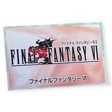 Sony PlayStation 1 PS1 Final Fantasy VI Official Vtg Memory Card Sticker