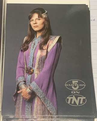 1997 Turner Babylon 5 TNT 5x7 Promo Glossy Postcard Delenn Mira Furlan