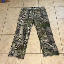 Vintage Mossy Oak Brush Camo Cargo Adjustable Active Hunting Pants Men's 38x32