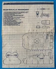 GI.JOE HASBRO 1984 KILLER W.H.A.L.E. HOVERCRAFT BLUEPRINTS INSTRUCTION SHEET