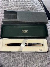 vintage pen Cross SOLO black 23kt gold plated trim  802-1 JPN