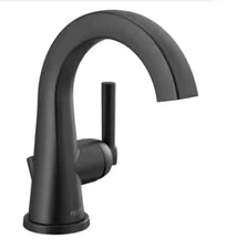 Delta Becker 15891LF-BL Matte Black 1-handle WaterSense Bathroom Sink Faucet 