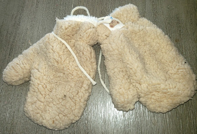 BOYS GIRLS THICK SOFT FLEECE WINTER MITTENS GLOVES 8 inch long tie string liumu