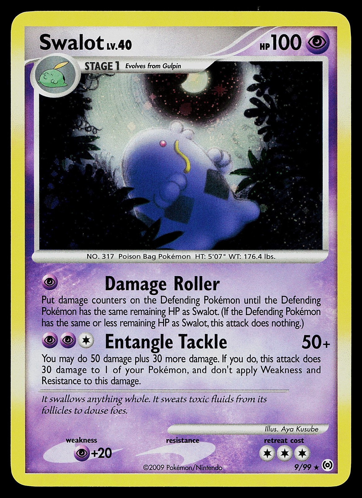 Pokemon Card - Swalot Arceus 9/99 Holo Rare