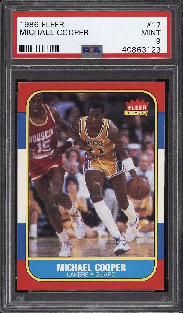 1986-87 Fleer Michael Cooper #17 PSA 9