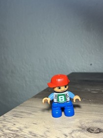 LEGO Duplo Lego Ville Boy Child Freckles w Hat  Minifigure Figure 