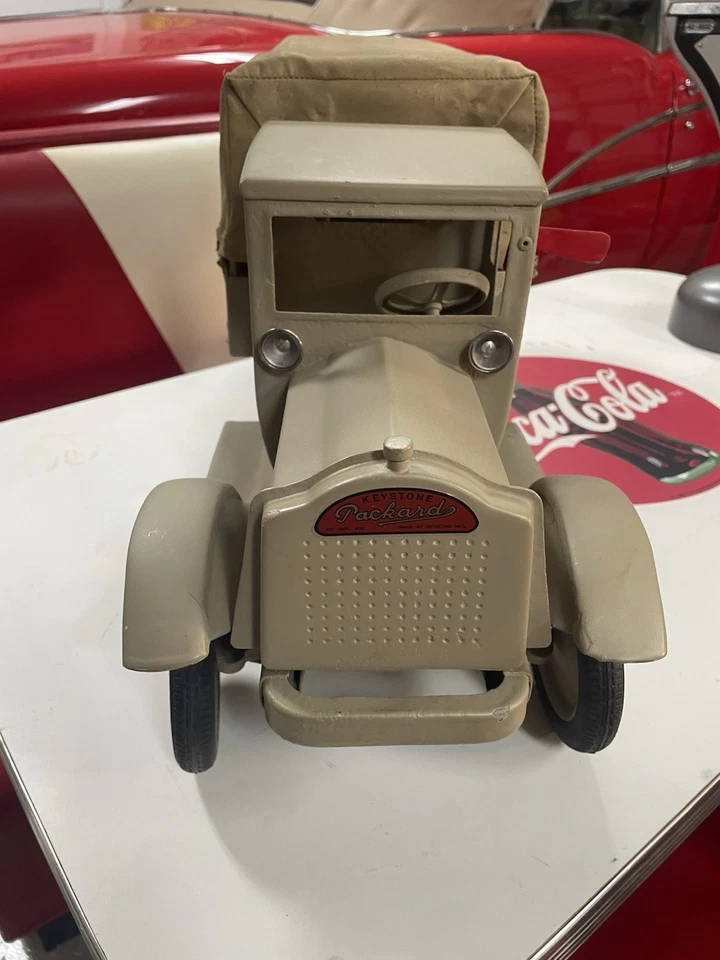 ОГРОМНАЯ КРАСОТА Keystone Packard 1927 ГРУЗОВИК СКОРОЙ ПОМОЩИ АРМИИ США ~ Прессованная сталь ~ 28" - Изображение 4 из 4