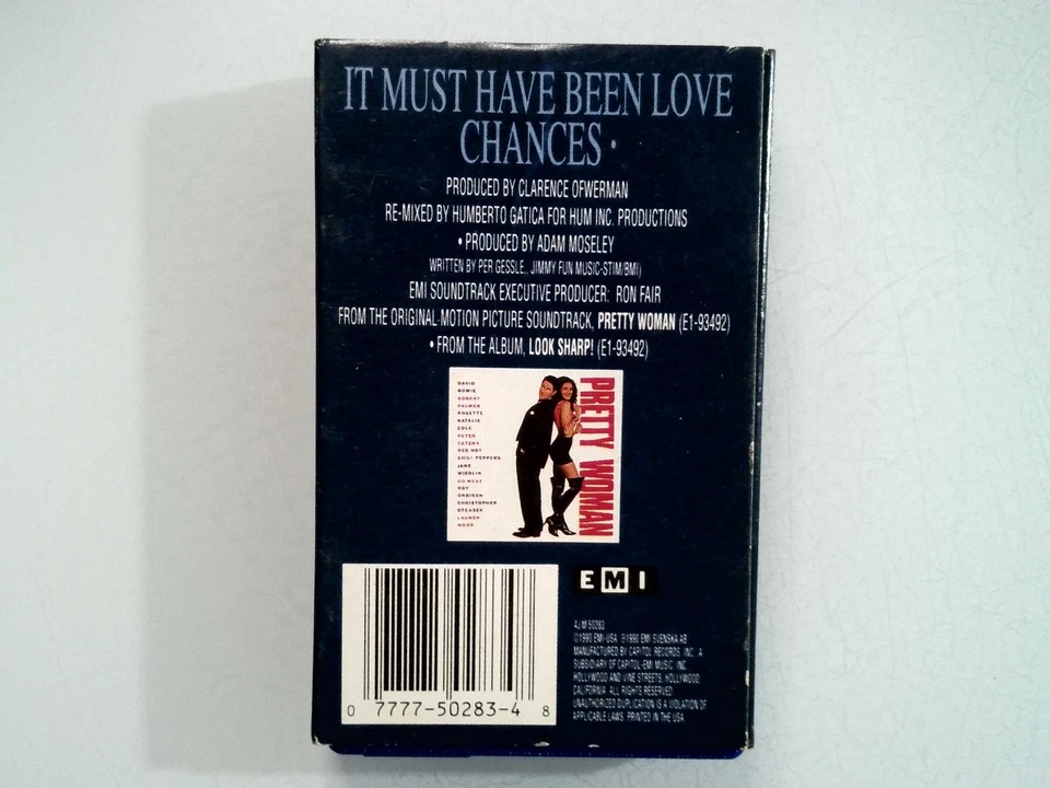 ROXETTE - It Must Have Been Love Cassette 1990 EMI Pretty Woman Soundtrack Foto 2 de 2