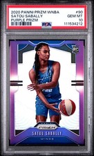 2020 Panini Prizm Wnba #90 Satou Sabally RC Purple /125 PSA 10