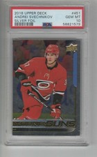 2018-19 UPPER DECK ANDREI SVECHNIKOV SILVER FOIL YOUNG GUNS RC PSA 10 