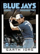 1986 Topps #694 Garth Iorg Card Toronto Blue Jays