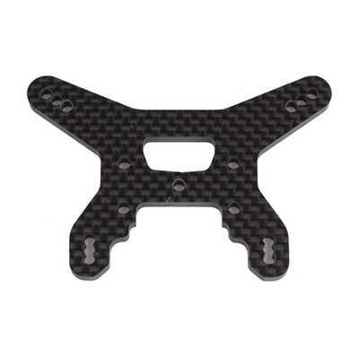 Team Associated RC10B74.1 FT Rear Shock Tower, 31mm V2, carbon fiber / AE92256