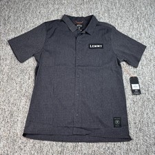 Roark Men  s Small Run Amok Bless Up Trail Mot rhead Stretch Shirt Black NWT 95