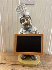 Decorative Kitchen Counter Chef With Chalkboard To Announce Your Dinner Menu