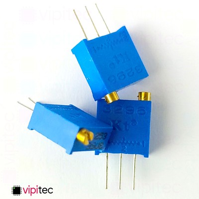 3296 Trimmer Potentiometer THT 220V 0,5W 500mW RM 2,5mm Trimmpoti Poti Regler