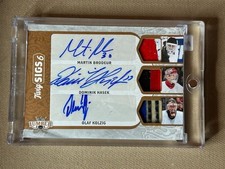 Hasek, Brodeur, Cheevers, Fuhr, Tretiak, Kolzig 2021 Leaf Twig Sigs 6 Auto Stick