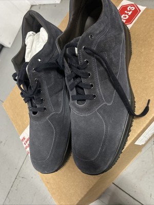 Hogan Interactive Sneakers  blue Suede Hi-top size 13 NWOT Made In Italy