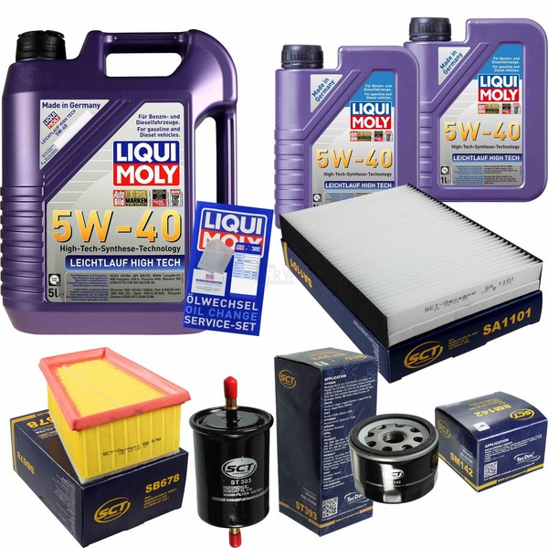 Inspektionskit Filter Liqui Moly ÖL 7L 5W-40 FüR Dacia Logan MCV Ks_ 1.6 16V-image